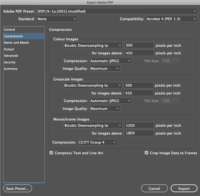 Creating print ready PDFs from Adobe InDesign